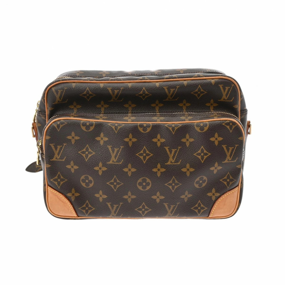 LOUIS VUITTON Monogram Nile Brown Canvas Shoulder Bag